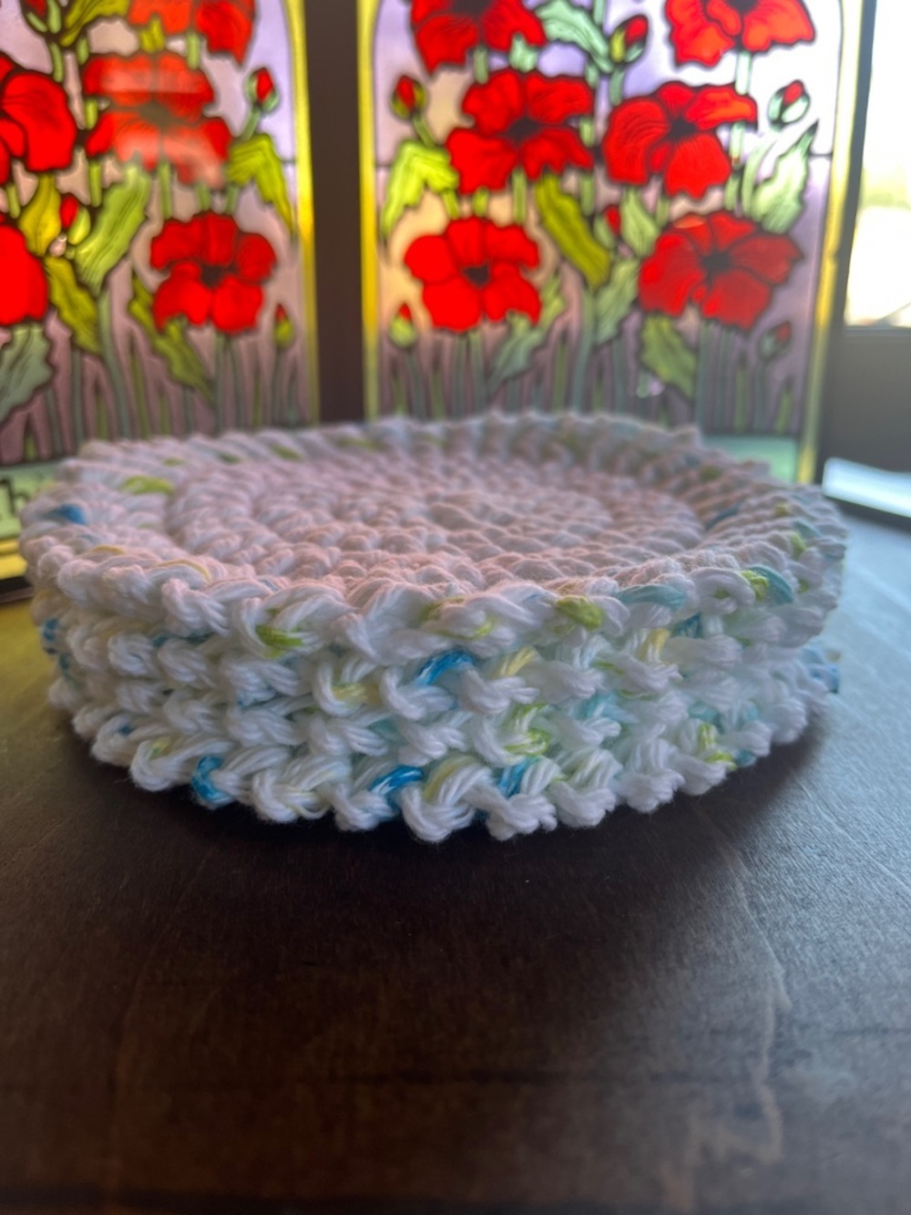 Crochet cotton coasters - Picture 5 of 5